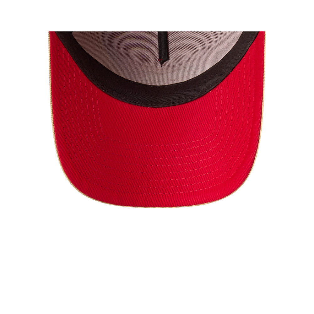 The Dolphins Hat - 2025 Red Flow 9Forty A-Frame NRL Snapback Cap - New Era